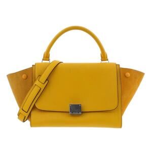 CELINE Trapeze Shoulder Bag Yellow